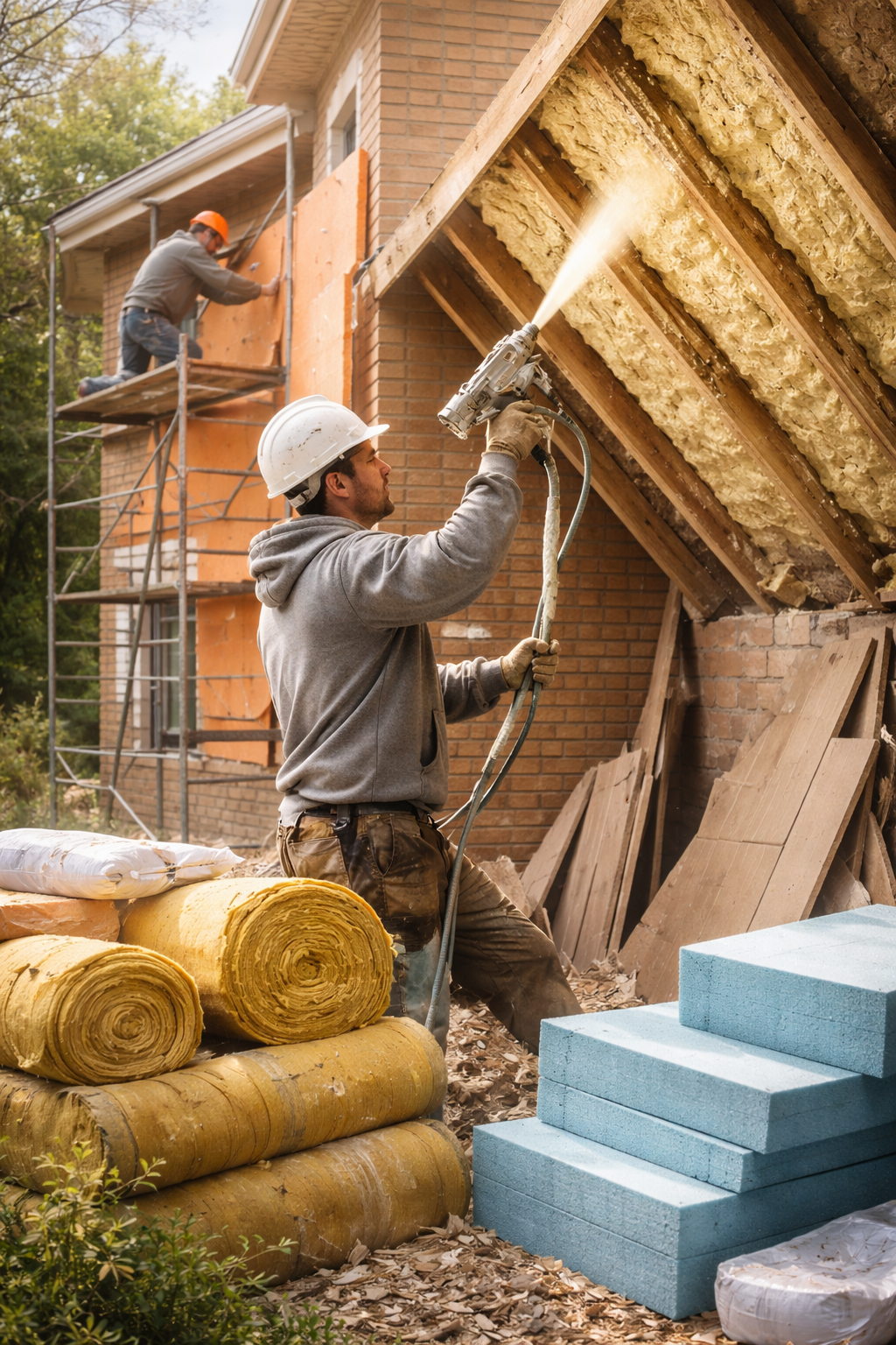 Утепление домов в Ярославле под ключ от 4313 руб/м2 | Профессионально — ТепломастерРсл